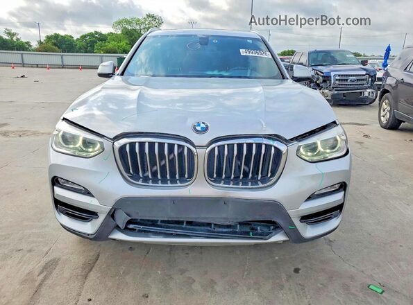 5UXTR9C58JLD64151 2018 BMW X3 Silver Դիմացի տեսք