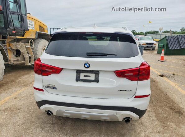 5UXTR9C58KLD90430 2019 BMW X3 White Rear view