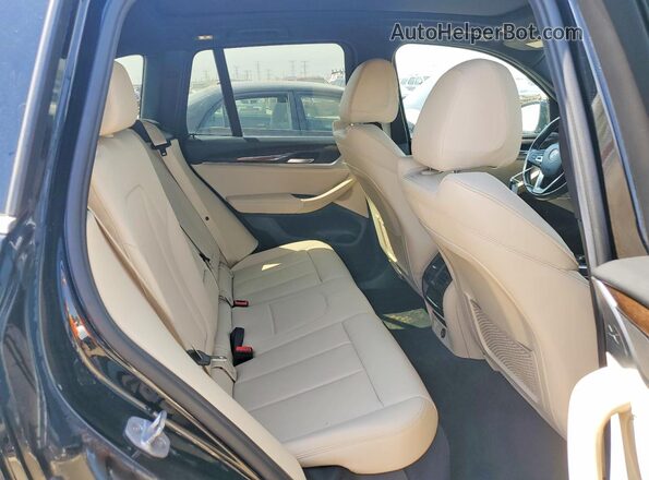 5UXTR9C58KLD90685 2019 BMW X3 Black უკანა სავარძლების ხედი