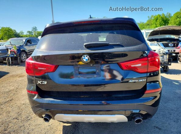 5UXTR9C58KLD94347 2019 BMW X3 Black წინა სალონის ხედი