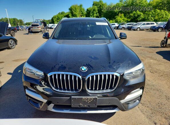 5UXTR9C58KLD94347 2019 BMW X3 Black უკანა ხედი