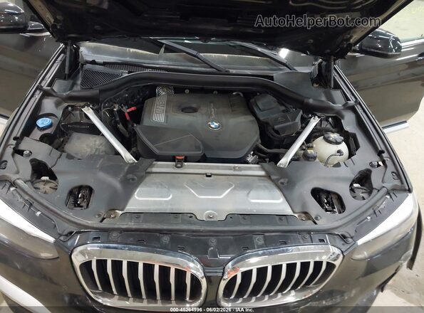 5UXTR9C58KLD96616 2019 BMW X3 Black Rear view