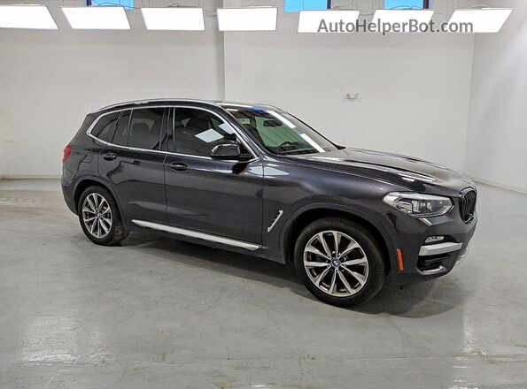 5UXTR9C59KLR08896 2019 BMW X3 Черный Передняя правая четверть