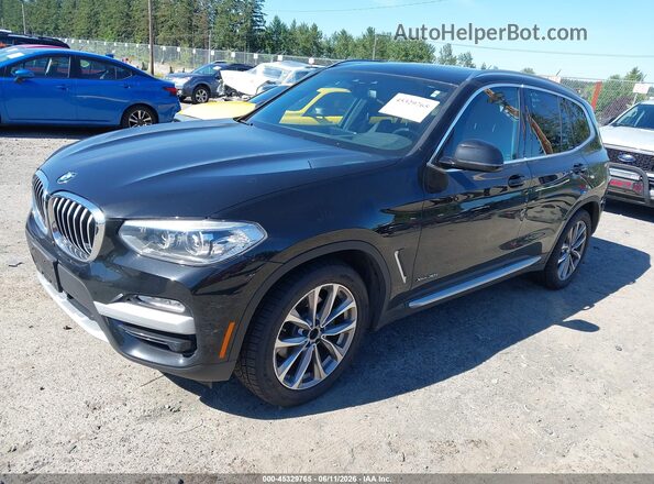 5UXTR9C5XJLD58545 2018 BMW X3 Black 