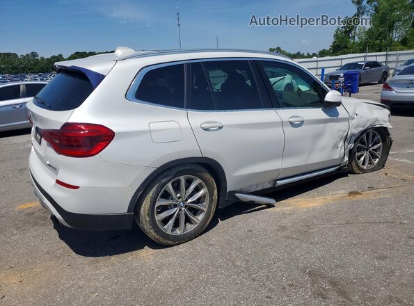 5UXTR9C5XJLD67441 2018 BMW X3 White Trasero derecho