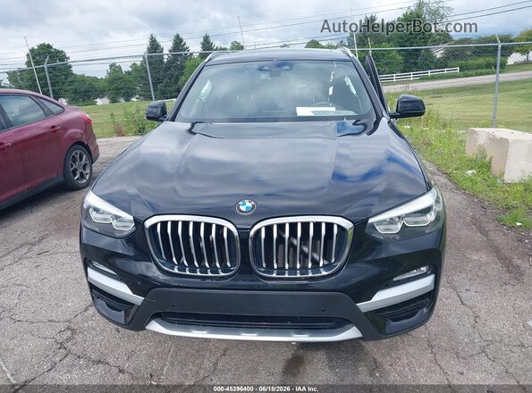 5UXTR9C5XKLD92129 2019 BMW X3 Black ხელსაწყოთა პანელის ხედი