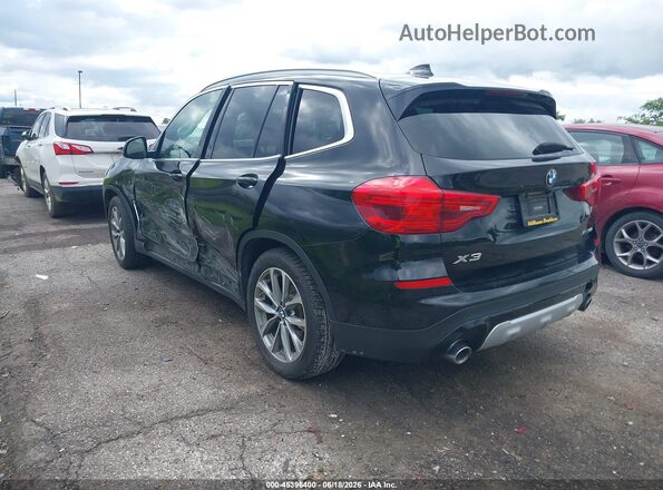 5UXTR9C5XKLD92129 2019 BMW X3 Black უკანა მარცხენა