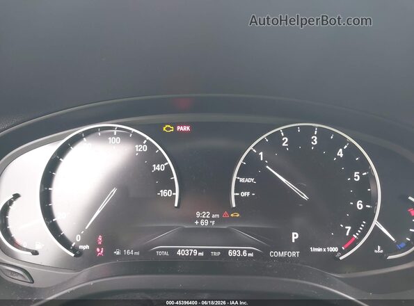 5UXTR9C5XKLD92129 2019 BMW X3 Black უკანა სავარძლების ხედი