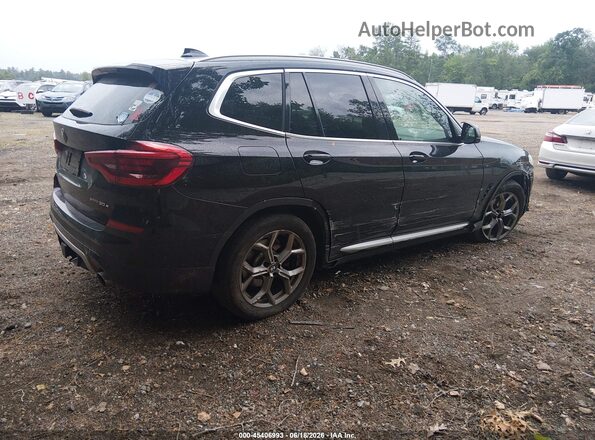 5UXTS1C02M9F21538 2021 BMW X3 Black უკანა მარჯვენა