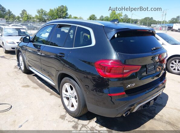 5UXTS1C02M9G63100 2021 BMW X3 Black Հետևի ձախ