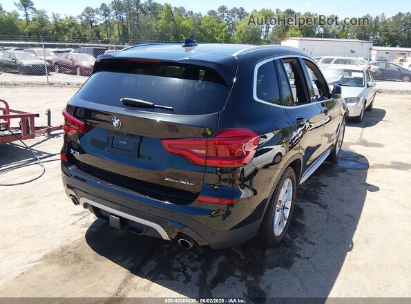 5UXTS1C02M9G63100 2021 BMW X3 Black Հետևի աջ
