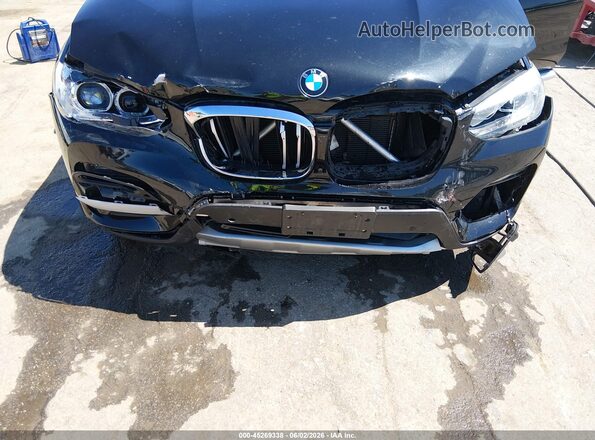 5UXTS1C02M9G63100 2021 BMW X3 Black Դիմացի տեսք