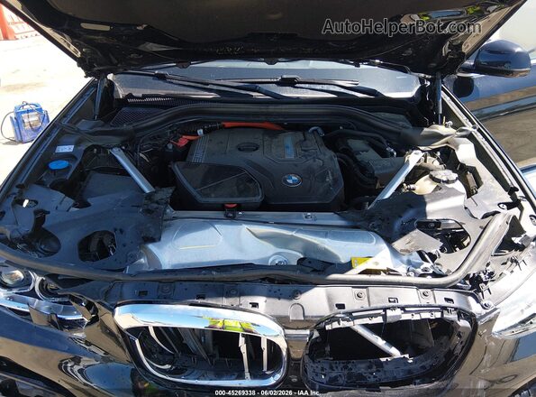 5UXTS1C02M9G63100 2021 BMW X3 Black Հետևի տեսք