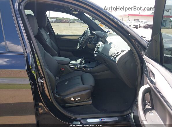 5UXTS1C03M9H14684 2021 BMW X3 Black Widok wnętrza z przodu
