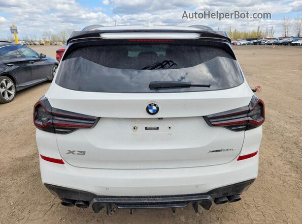 5UXTS1C03M9H77414 2021 BMW X3 White Widok z tyłu