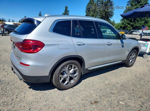 5UXTS1C08M9F53930 2021 BMW X3 Silver Trasero derecho