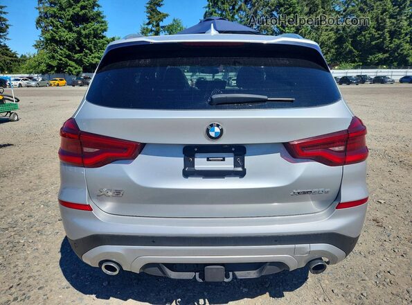 5UXTS1C08M9F53930 2021 BMW X3 Silver Vista trasera