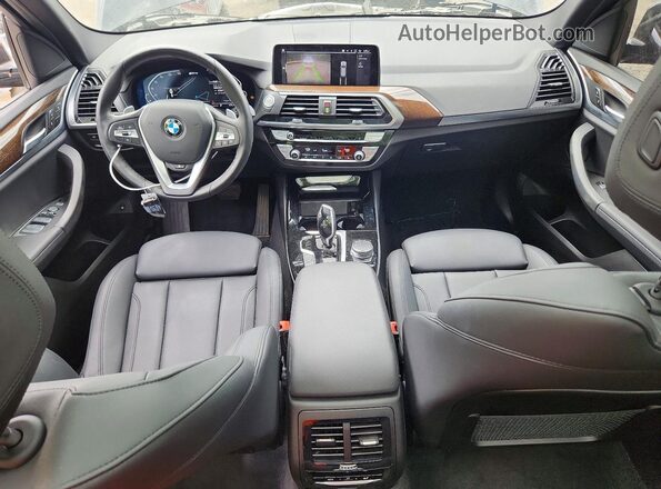 5UXTS1C0XM9G87497 2021 BMW X3 Черный Вид панели приборов