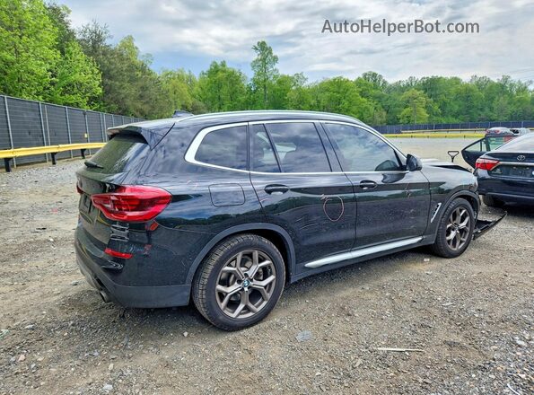 5UXTS1C0XM9G87497 2021 BMW X3 Черный Задняя правая четверть