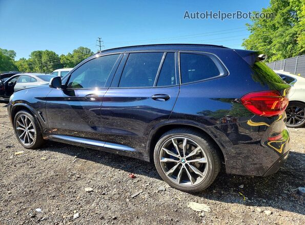 5UXTS3C50J0Y97109 2018 BMW X3 Blue Հետևի ձախ
