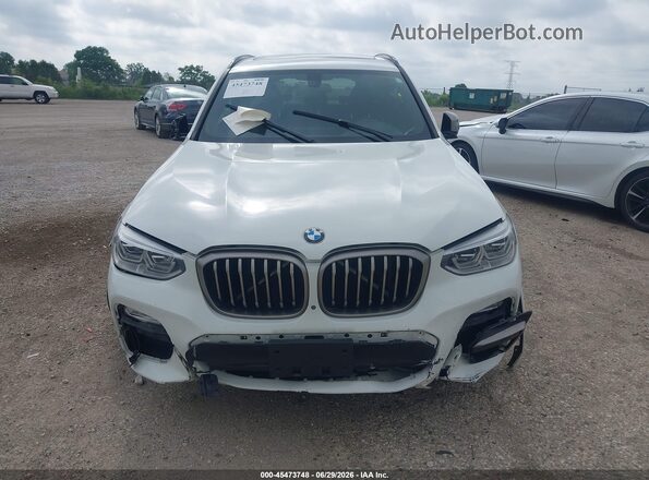 5UXTS3C50J0Z02096 2018 BMW X3 White Vista del cuadro de instrumentos