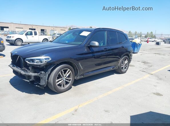 5UXTS3C52J0Y97726 2018 BMW X3 Черный Передняя левая четверть