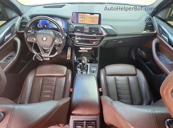 5UXTS3C54JLA45864 2018 BMW X3 White Dashboard view