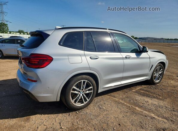 5UXTS3C55K0Z03150 2019 BMW X3 Серебряный Задняя правая четверть