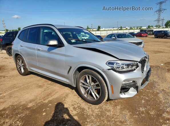 5UXTS3C55K0Z03150 2019 BMW X3 Серебряный Передняя правая четверть