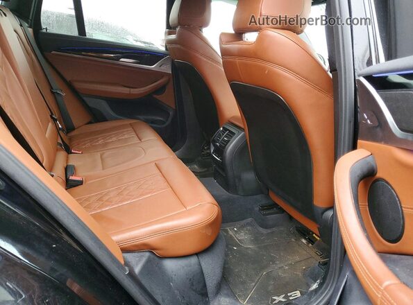 5UXTS3C55K0Z04153 2019 BMW X3 Black Widok tylnych siedzeń