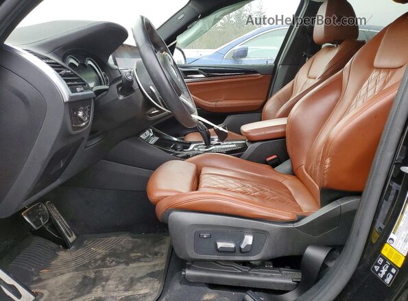 5UXTS3C55K0Z04153 2019 BMW X3 Black Widok wnętrza z przodu