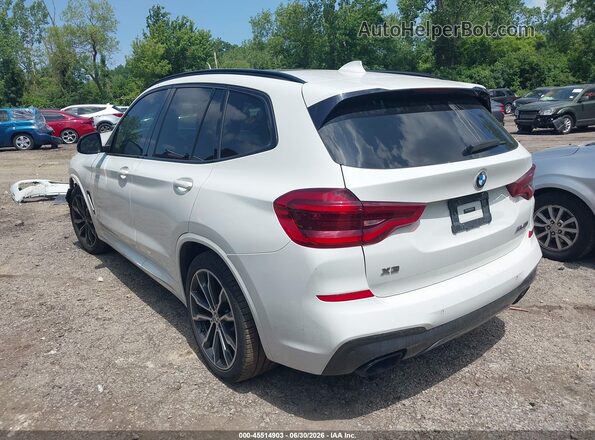 5UXTS3C55K0Z06839 2019 BMW X3 White Trasero izquierdo