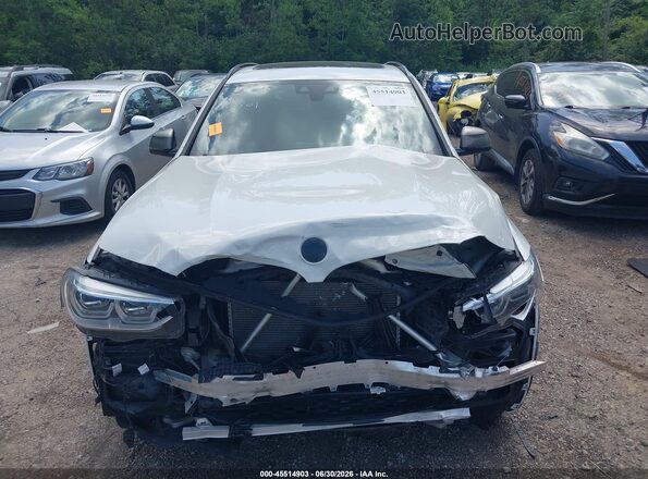 5UXTS3C55K0Z06839 2019 BMW X3 White Vista interior trasera