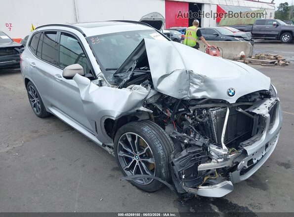 5UXTS3C56KLR72363 2019 BMW X3 Серебряный Вид спереди