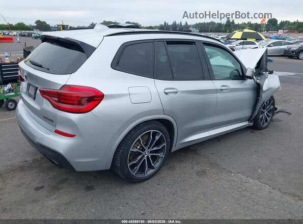 5UXTS3C56KLR72363 2019 BMW X3 Серебряный Задняя правая четверть