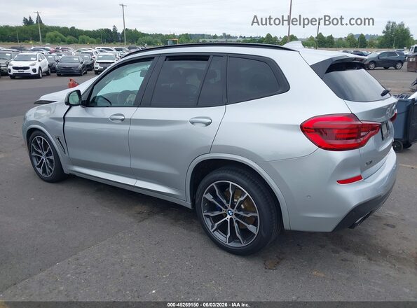 5UXTS3C56KLR72363 2019 BMW X3 Серебряный Задняя левая четверть