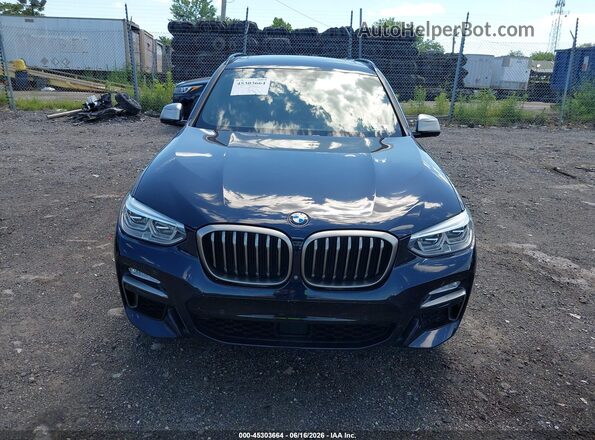 5UXTS3C57J0Y93882 2018 BMW X3 Black Instrument cluster view