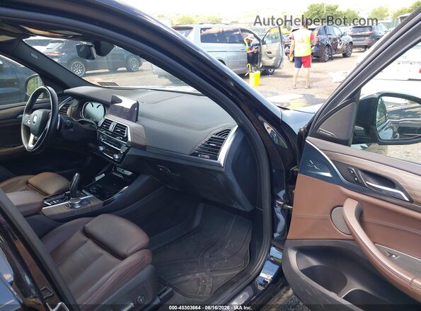 5UXTS3C57J0Y93882 2018 BMW X3 Black Front interior view