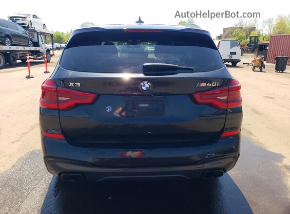 5UXTS3C58J0Y97486 2018 BMW X3 Black Rear view