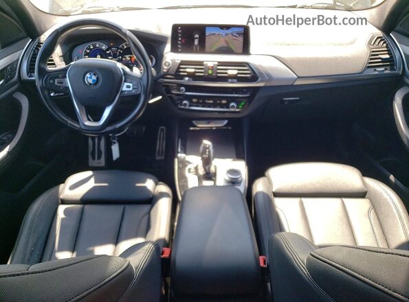 5UXTS3C58J0Y97486 2018 BMW X3 Black Dashboard view