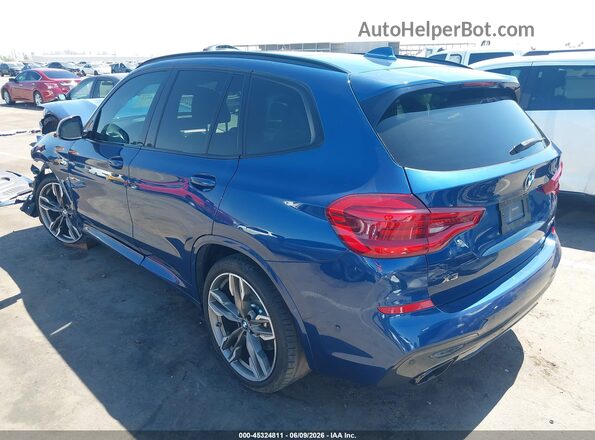5UXTS3C58J0Z02413 2018 BMW X3 Blue Rear left