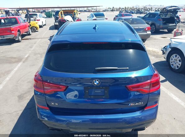 5UXTS3C58J0Z02413 2018 BMW X3 Blue 