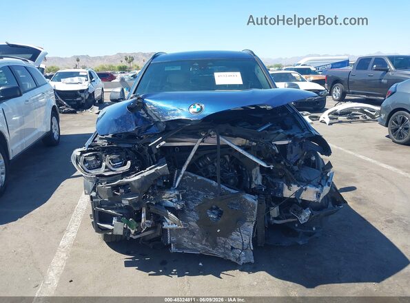 5UXTS3C58J0Z02413 2018 BMW X3 Blue Front view