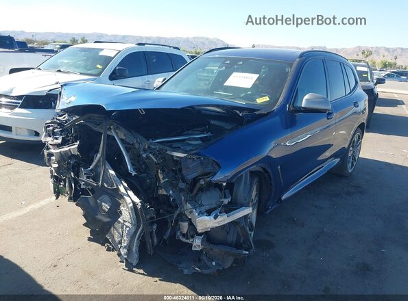 5UXTS3C58J0Z02413 2018 BMW X3 Blue Front left