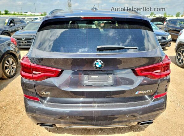 5UXTS3C58KLR72638 2019 BMW X3 Black Rear view