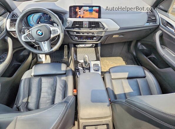 5UXTS3C58KLR72638 2019 BMW X3 Black Dashboard view