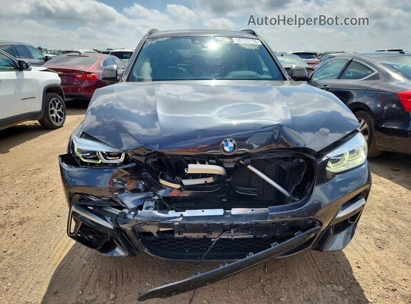 5UXTS3C58KLR72638 2019 BMW X3 Black Front view