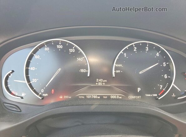 5UXTY3C00L9C69748 2020 BMW X3 White Սարքավորումների վահանակի տեսք