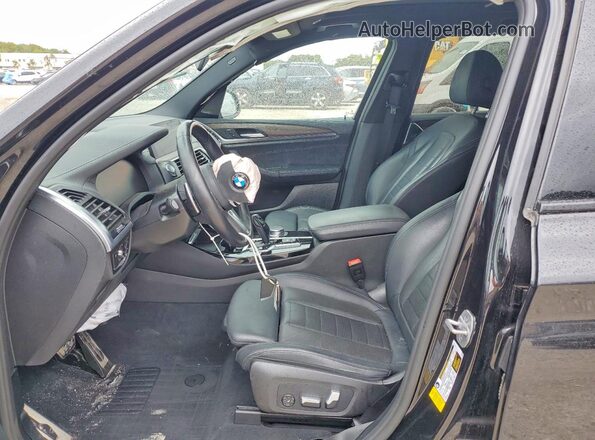 5UXTY3C00M9F31740 2021 BMW X3 Black 