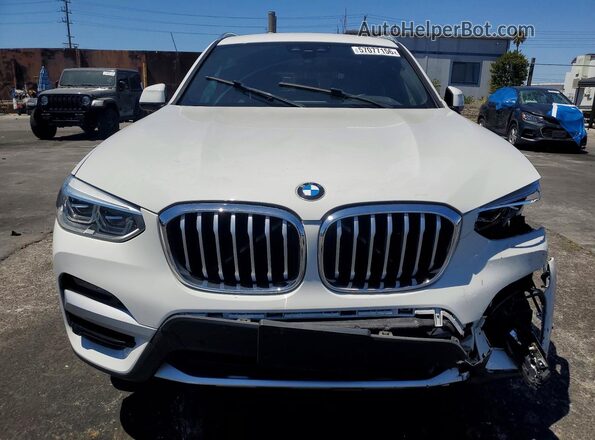 5UXTY3C00M9F79951 2021 BMW X3 White 